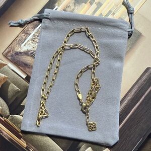 Kendra Scott Yellow Rose Merrick Vintage Gold Chain Necklace